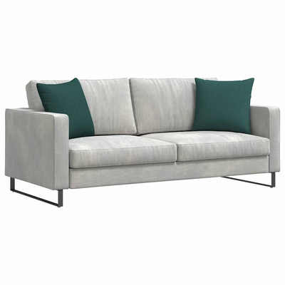 Poduszki na sofę 2 pcs Ciemna zieleń 45 x 45 cm tkanina