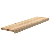 Stopnie schodowe, 8 szt., surowe 100x25x2 cm lite drewno dębowe