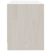 vidaXL Szafka pod TV, biała, 80x31x39 cm, drewno sosnowe