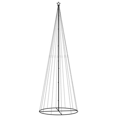 vidaXL Choinka stożkowa, 732 ciepłe białe LED, 160x500 cm