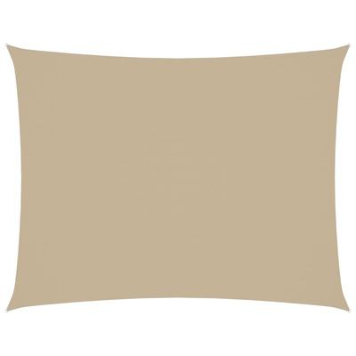 Prostokątny żagiel ogrodowy, tkanina Oxford, 2x3,5 m, beżowy