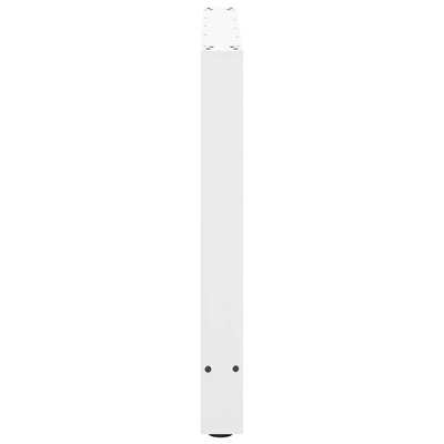 Nogi do stołu jadalnego białe 2 szt. 100x(72-73) cm stal
