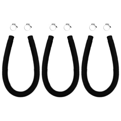 Solarne podgrzewacze wody w basenie, łuki, 3 szt., 72,5x46 cm