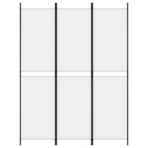 3-panelowy, biały,150x200 cm, tkanina Parawan