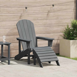 Krzesło Adirondack Jasnoszary HDPE
