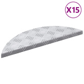 Stopień Półksiężyc 15 pcs Srebrny 60 x 18 x 2,5 cm Aluminium