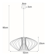 Lampa wisząca K-3407 biała z serii TIZI KAJA
