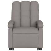 vidaXL Podnoszony fotel masujący, elektryczny, rozkładany, kolor taupe