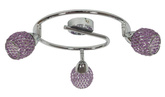 Lampa sufitowa Clear spot regulowana 3-punktowa do salonu metalowa
