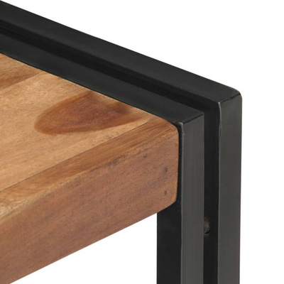 vidaXL Szafka pod TV 120x30x40 cm, lite drewno stylizowane na sheesham