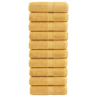 Ręczniczki premium, SOLUND, 10 szt., złote, 30x50 cm, 600 g/m?