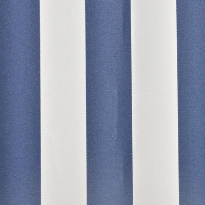 Tkanina do markizy, niebiesko-biała, 3 x 2,5 m (bez ramy)