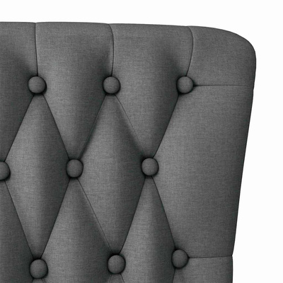 Fotel typu slipper Ciemnoszary 56,5 x 70 x 110 cm tkanina