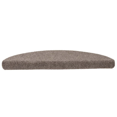 Maty na schody samoprzylepne 10 szt. 56x17x3 cm beżowe półokrągłe