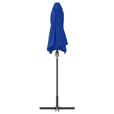 Parasolka ogrodowa 370 x 197 x 239 cm Poliester i aluminium