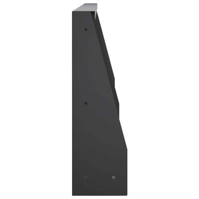 Mur oporowy 4 szt. 80 x 12 x 30 cm Stal Czarny