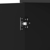 Szafka łazienkowa, czarna, 30x30x183,5 cm