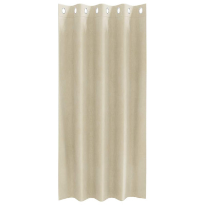 Zasłony zaciemniające 2 pcs Kremowy 140 x 175 cm Aksamit