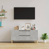Szafka pod TV, szarość betonu, 102x44,5x50 cm vidaXL