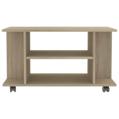 vidaXL Szafka pod TV, dąb sonoma, 80x40x45 cm, materiał drewnopochodny
