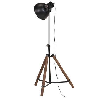 Lampa stojąca, 25 W, czarna, 75x75x90-150 cm, E27