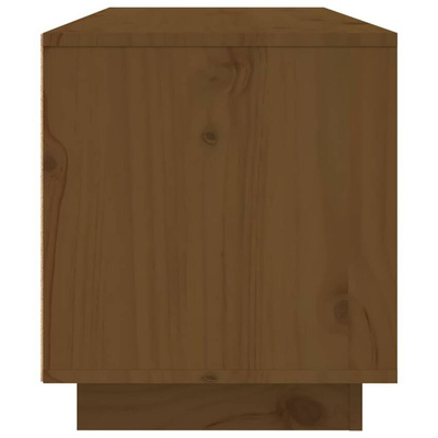 vidaXL Szafka pod TV, miodowy brąz, 80x35x40,5 cm, lite drewno sosnowe