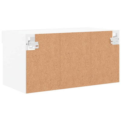vidaXL Szafka pod TV, z oświetleniem LED, biała, 60x30x30 cm