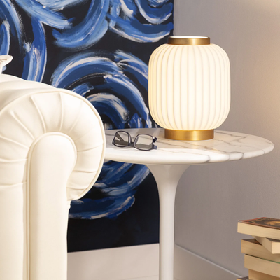 Lampa Stołowa z Porcelany Abruzzo Porcellado E14
