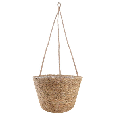 Kosze na rośliny z trawy morskiej 3 pcs naturalny ?26 x 19 cm
