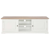 vidaXL Szafka pod TV, biała, 110x30x40 cm, materiał drewnopochodny