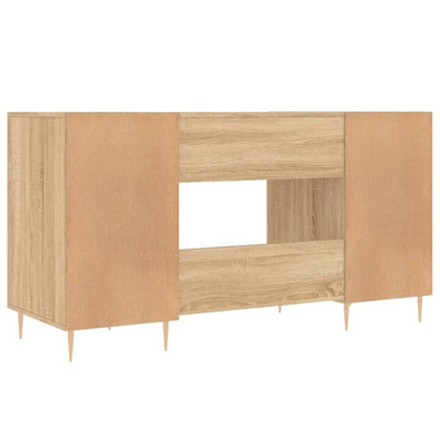 vidaXL Biurko, dąb sonoma, 140x50x75 cm, materiał drewnopochodny model standard