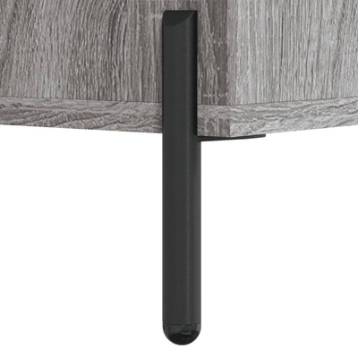vidaXL Biurko, szary dąb sonoma, 140x50x75 cm, materiał drewnopochodny wariant 6