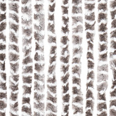 Zasłona przeciwko owadom, taupe i biel, 118x220 cm, szenil
