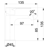 Bateria umywalkowa pinios m chrom BU-92-001-X Invena
