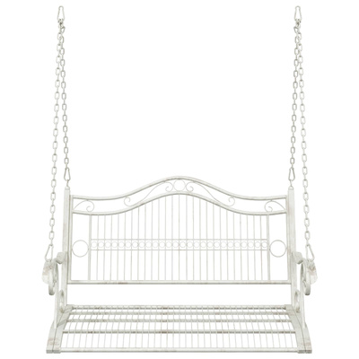 Huśtawka Stal 115 x 61 x 63 cm Antyczna biel