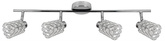 Lampa sufitowa York listwa regulowana 4-punktowa do korytarza metalowa