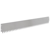 Krawężnik do trawnika 20 szt. 103 x 15 cm Stal srebrny