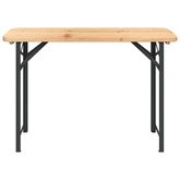 3-cz. zestaw składanych mebli biesiadnych, lite drewno jodłowe