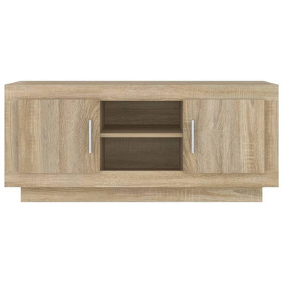 vidaXL Szafka pod TV, dąb sonoma, 102x35x45 cm materiał drewnopochodny