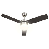 vidaXL Wentylator sufitowy z lampą i pilotem, 108 cm, ciemnobrązowy