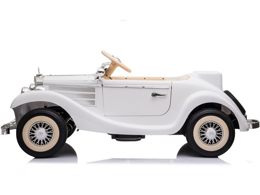 Auto Na Akumulator Mercedes Benz 540K Klasyk Premium Światła LED MP3 Biały