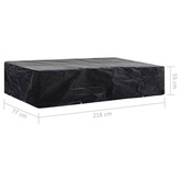 vidaXL Pokrowiec na leżak ogrodowy, 8 oczek, 218 x 77 x 55 cm