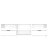 vidaXL Szafka pod TV, wysoki połysk, biała, 150x33,5x45 cm