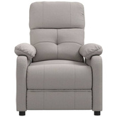 vidaXL Fotel masujący, taupe, tkanina model standard