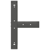 Nogi do stołu barowego w kształcie litery T 2 szt. Antracyt 60x35x(110-111) cm Stal