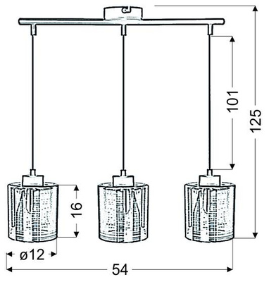 Cox zwis 3x60w e27 złoty
