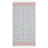 vidaXL Dywan, szary, 80x150 cm, bawełniany