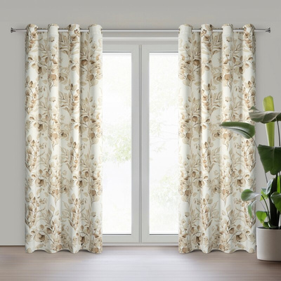 Zasłona Oleni beżowa 140x250