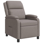 Fotel recliner Ciemnoszary tkanina
