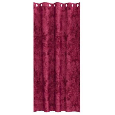 Zasłony z weluru 2 pcs Czerwone wino 260 x 140 cm Aksamit